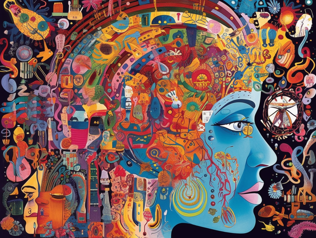 Mental and behavioural disorders digital illustration