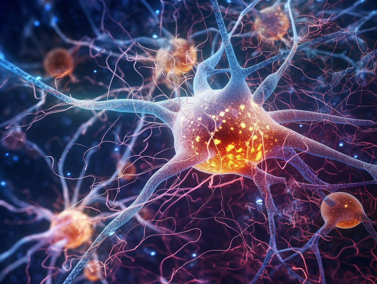 Diseases of the nervous system digital illustration