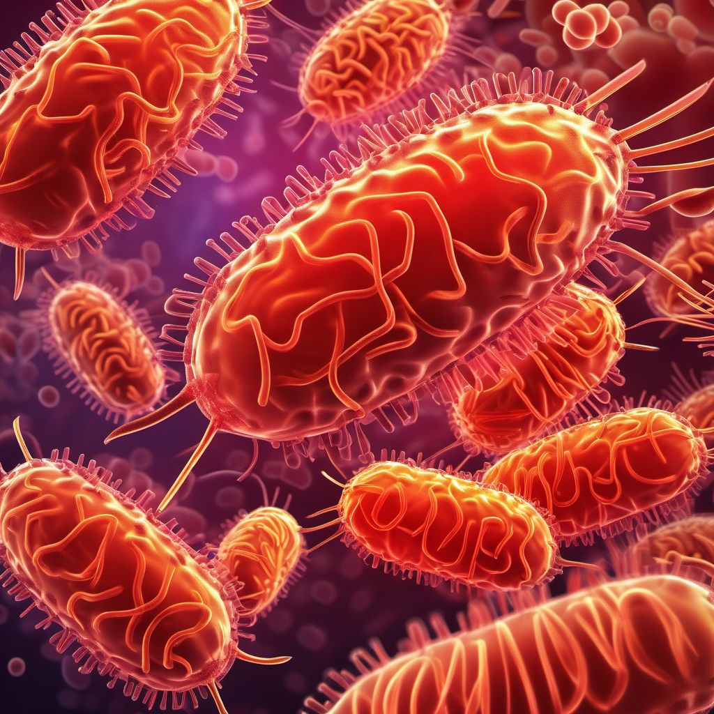 Salmonella infection, unspecified digital illustration