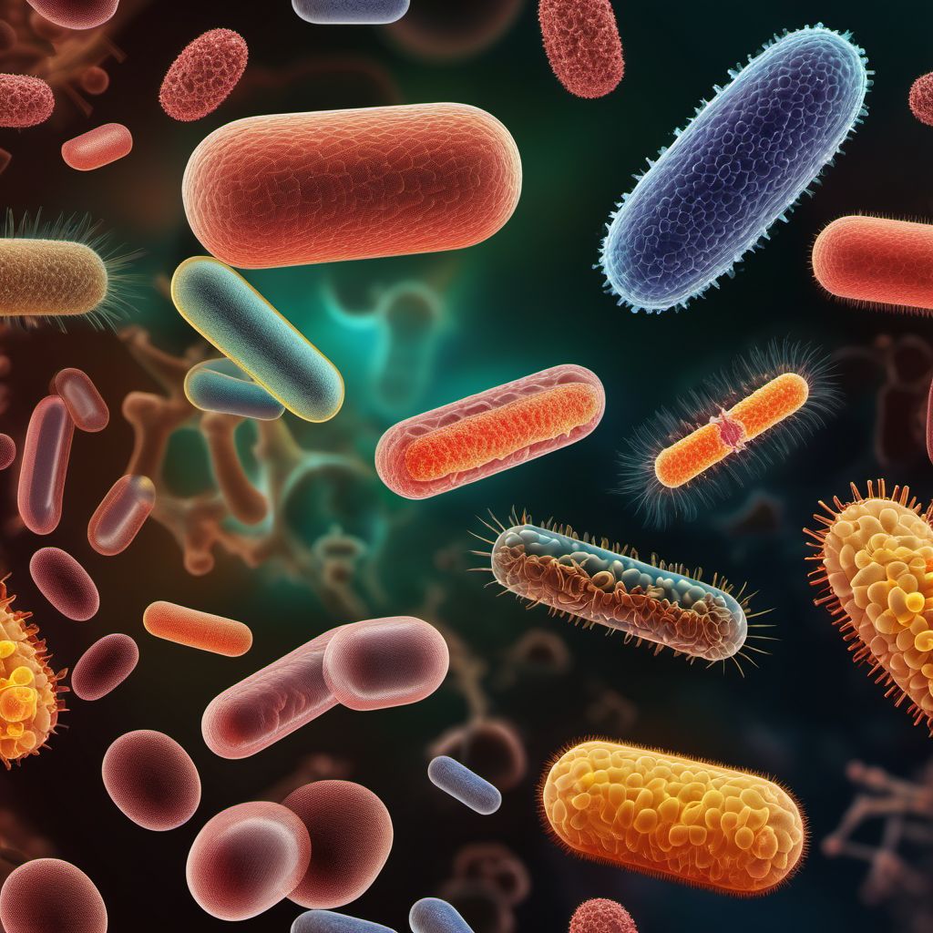 Other bacterial intestinal infections digital illustration