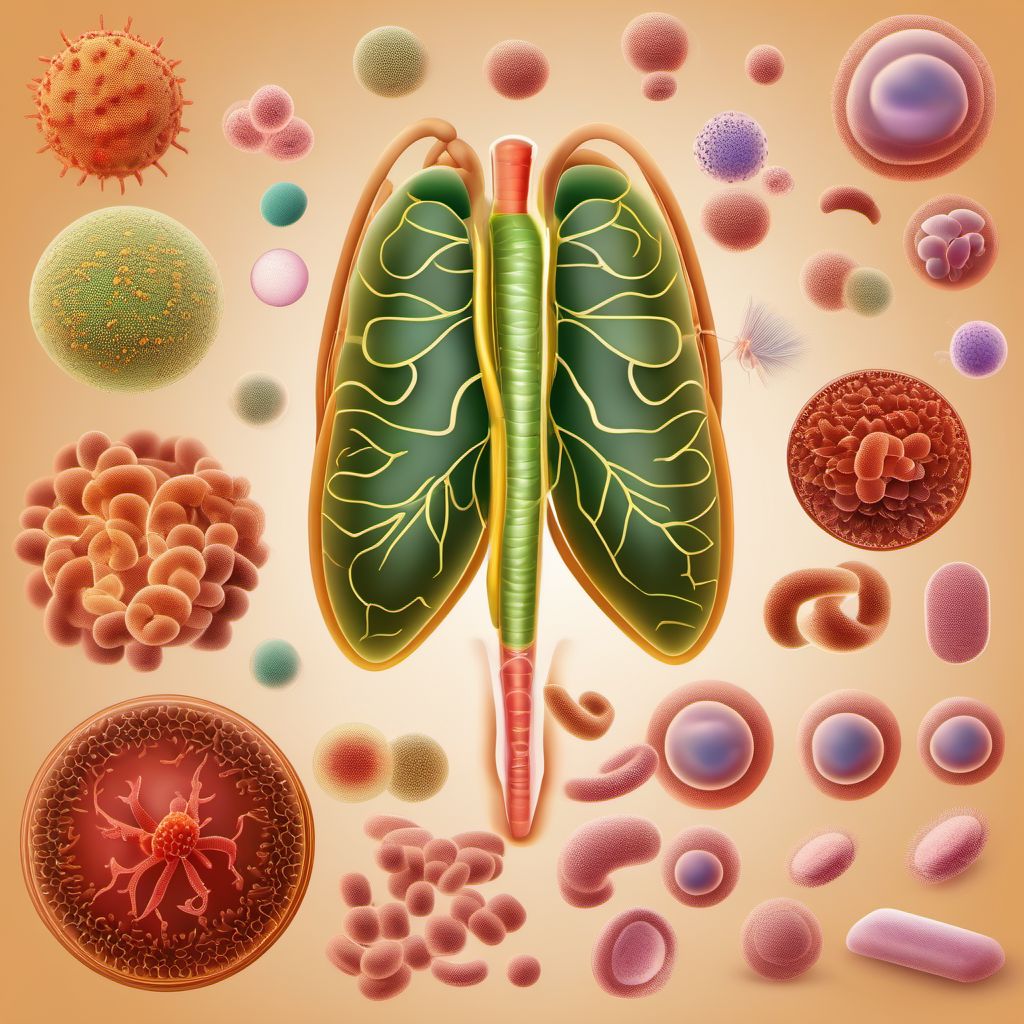 Other specified bacterial intestinal infections digital illustration