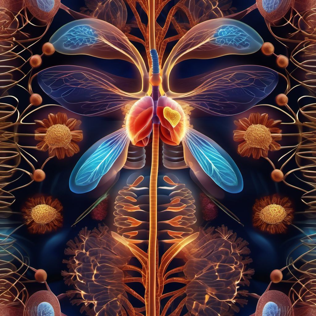 Respiratory tuberculosis digital illustration