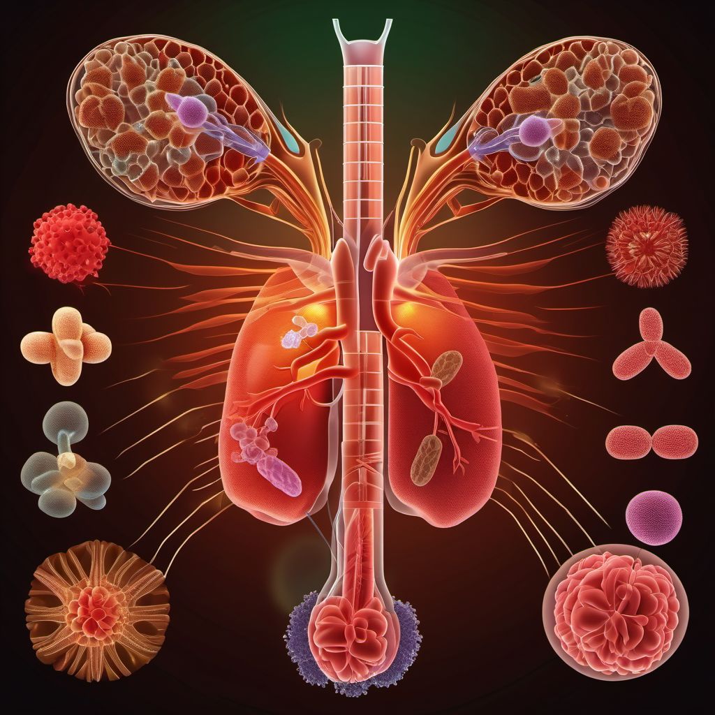 Tuberculosis of other organs digital illustration