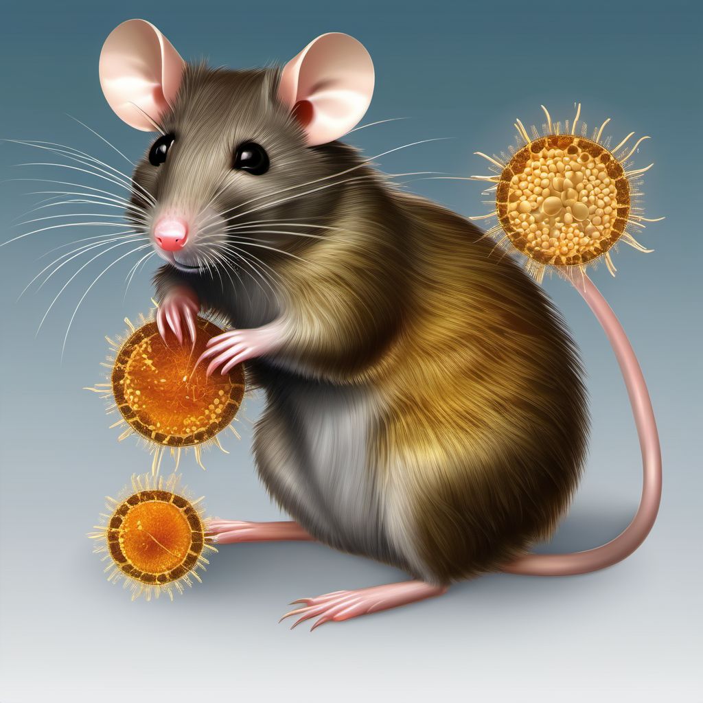 Rat-bite fevers digital illustration