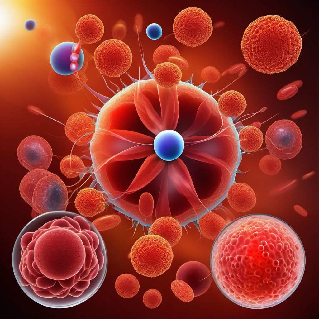 Sepsis due to anaerobes digital illustration