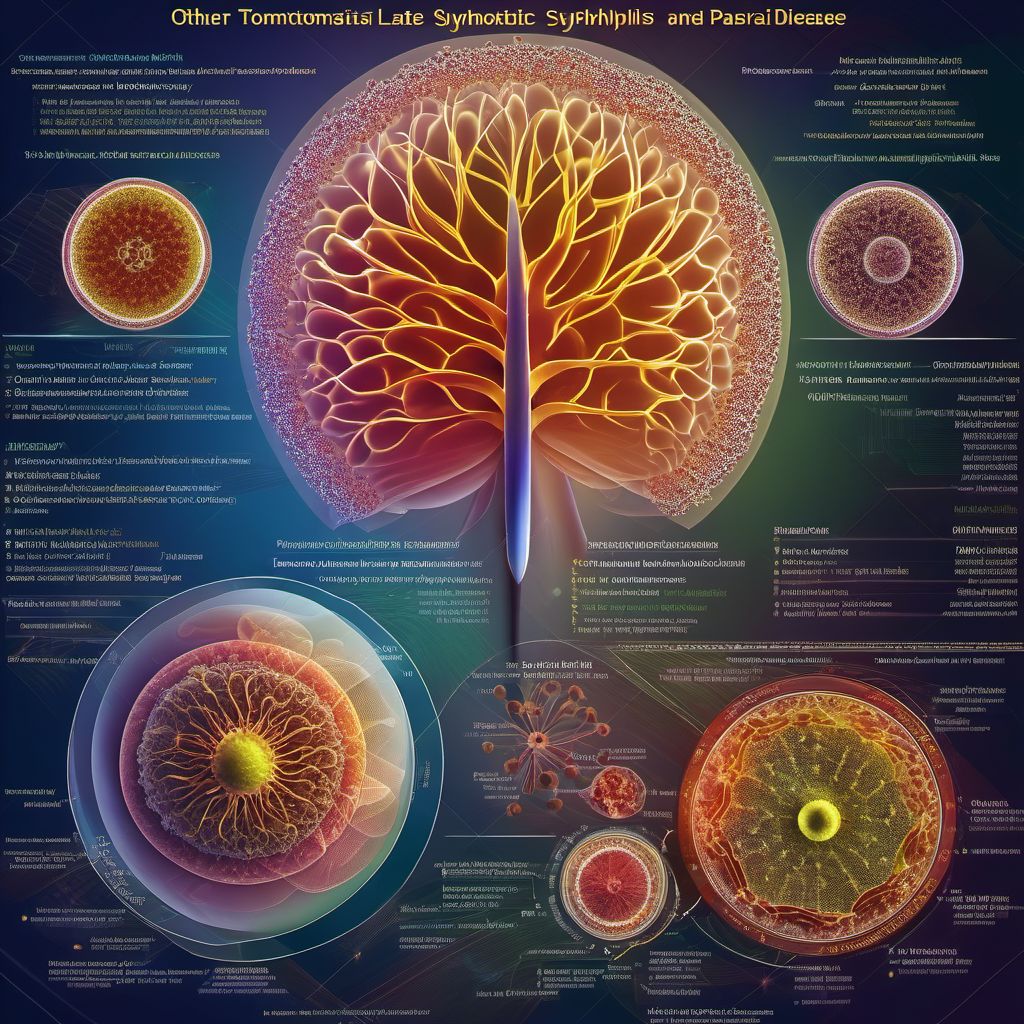 Other symptomatic late syphilis digital illustration