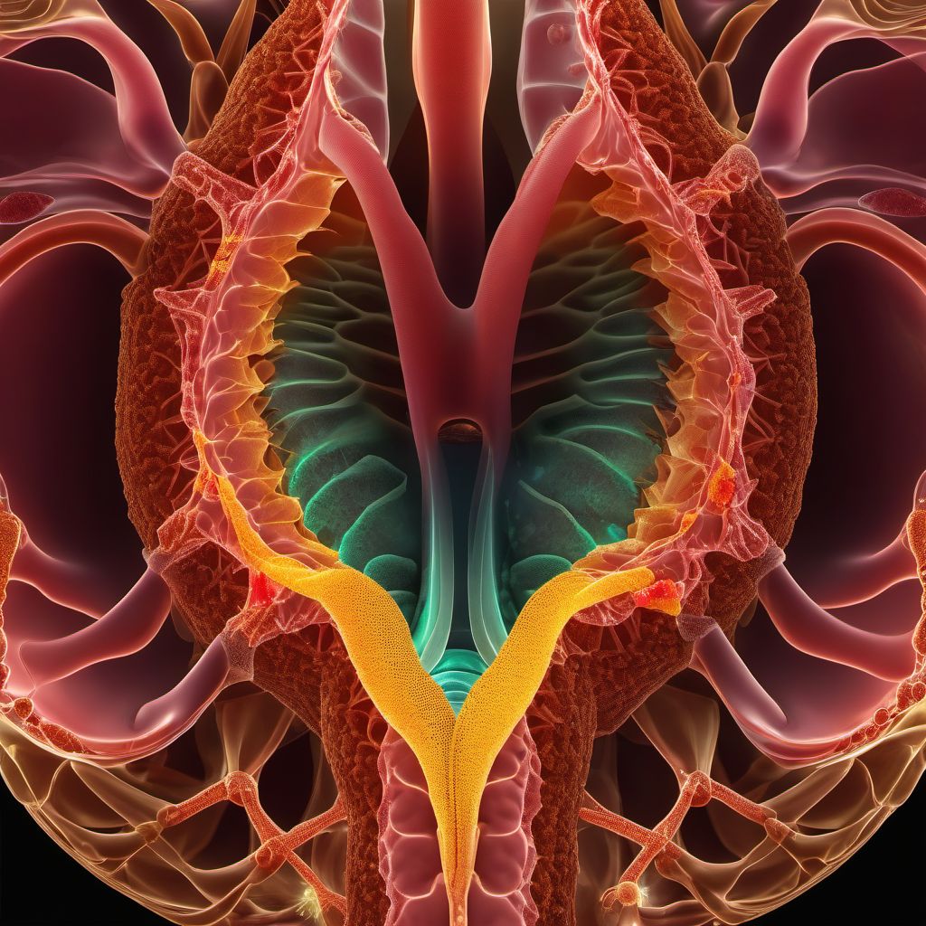 Chlamydial infection of pharynx digital illustration