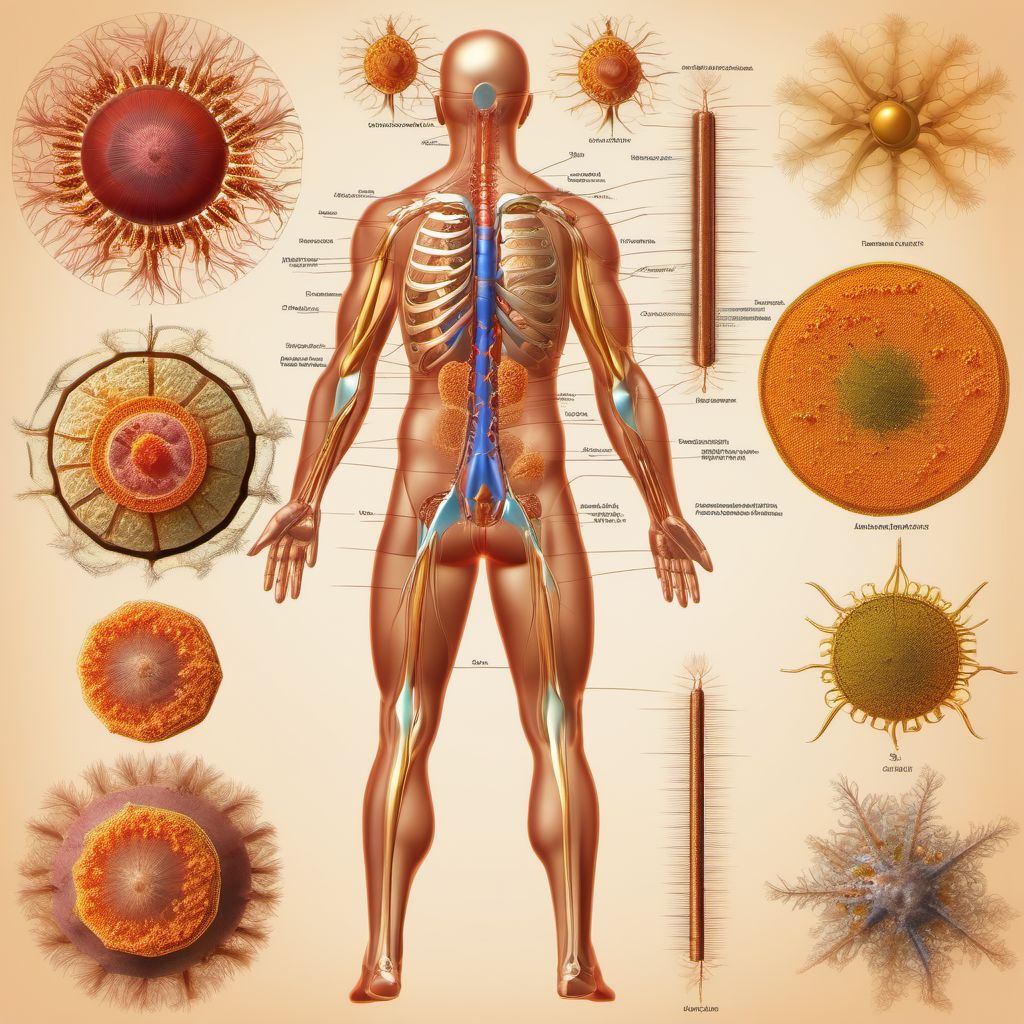 Acute paralytic poliomyelitis, other and unspecified digital illustration