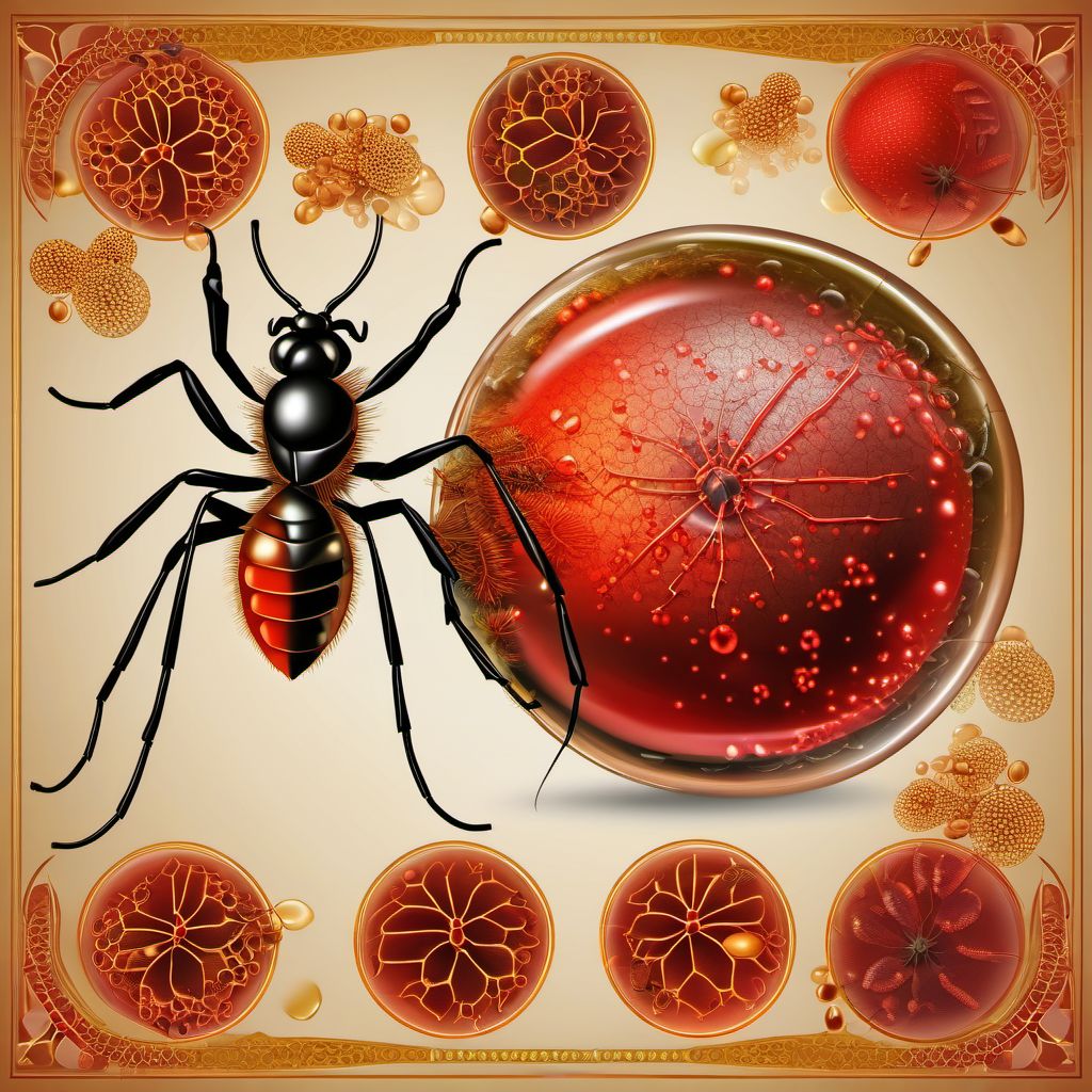 Dengue hemorrhagic fever digital illustration