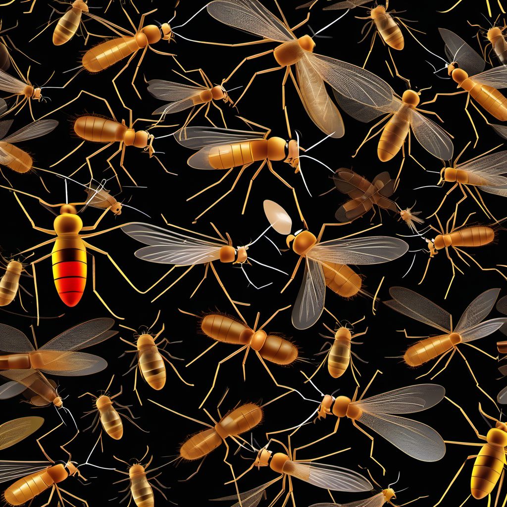 Other mosquito-borne viral fevers digital illustration
