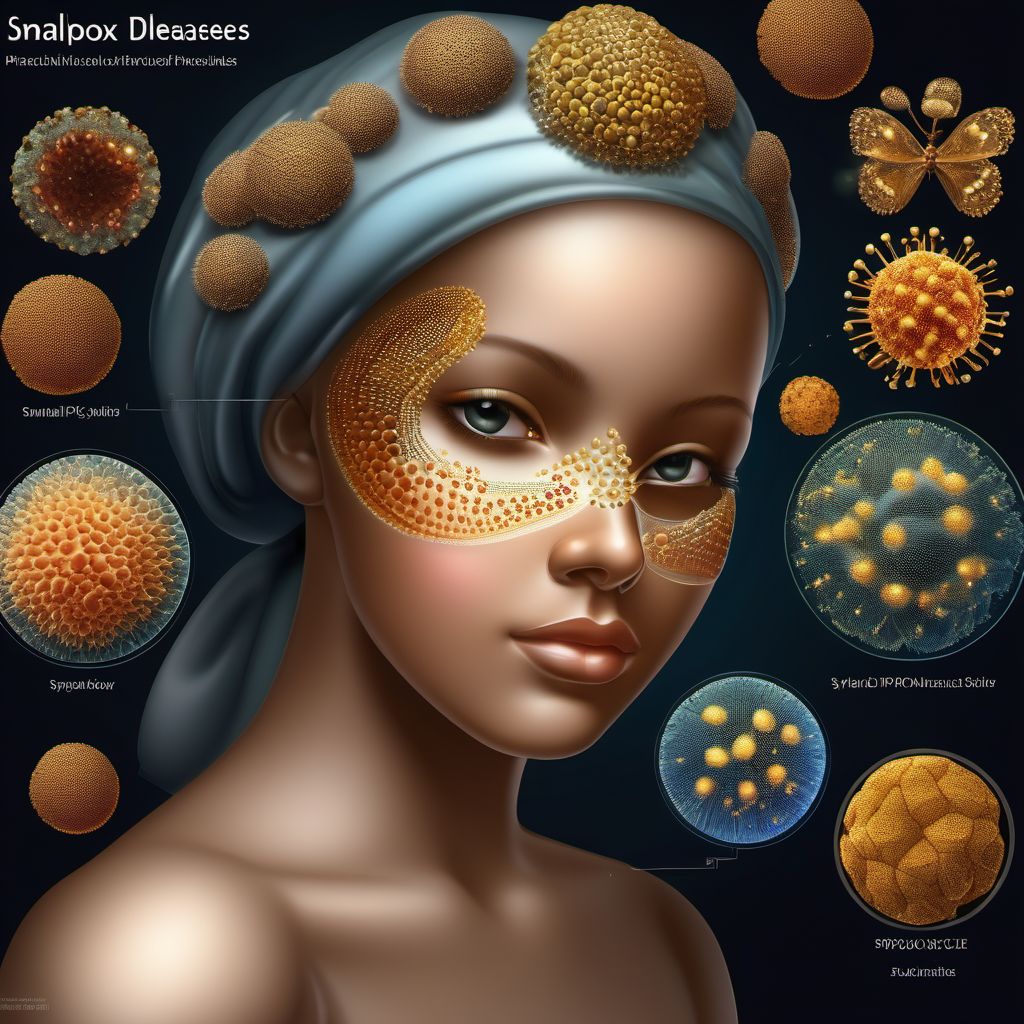 Smallpox digital illustration