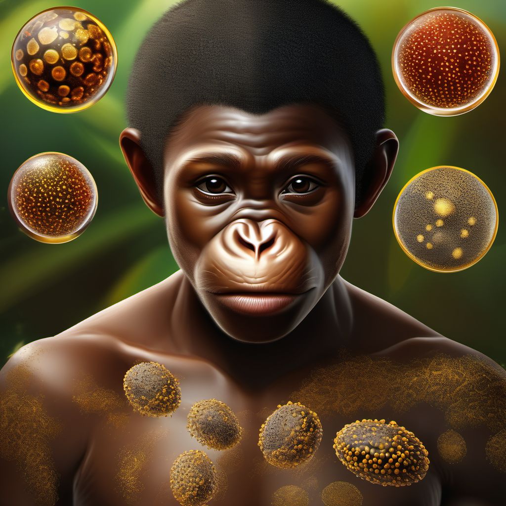 Monkeypox digital illustration