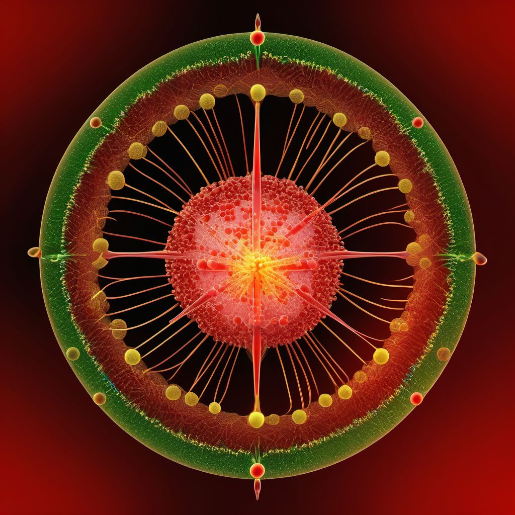 Measles without complication digital illustration