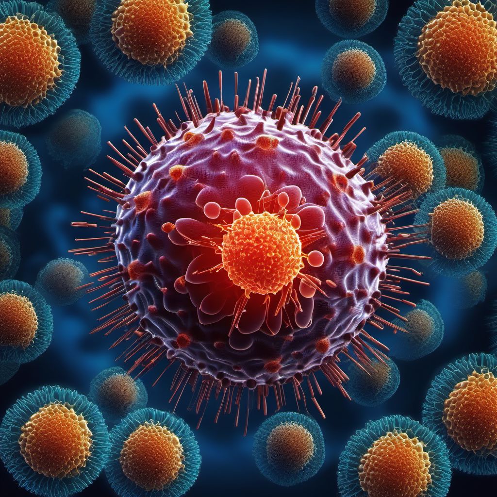 Other human herpesvirus infection digital illustration
