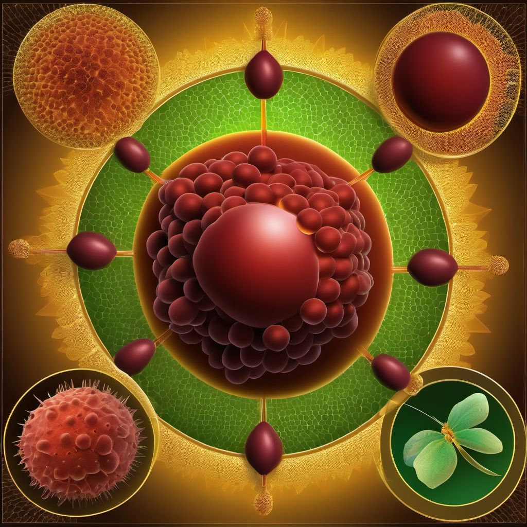 Acute hepatitis B digital illustration
