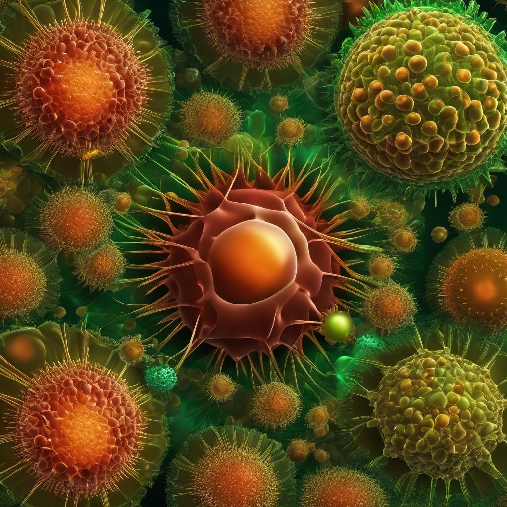 Chronic viral hepatitis digital illustration