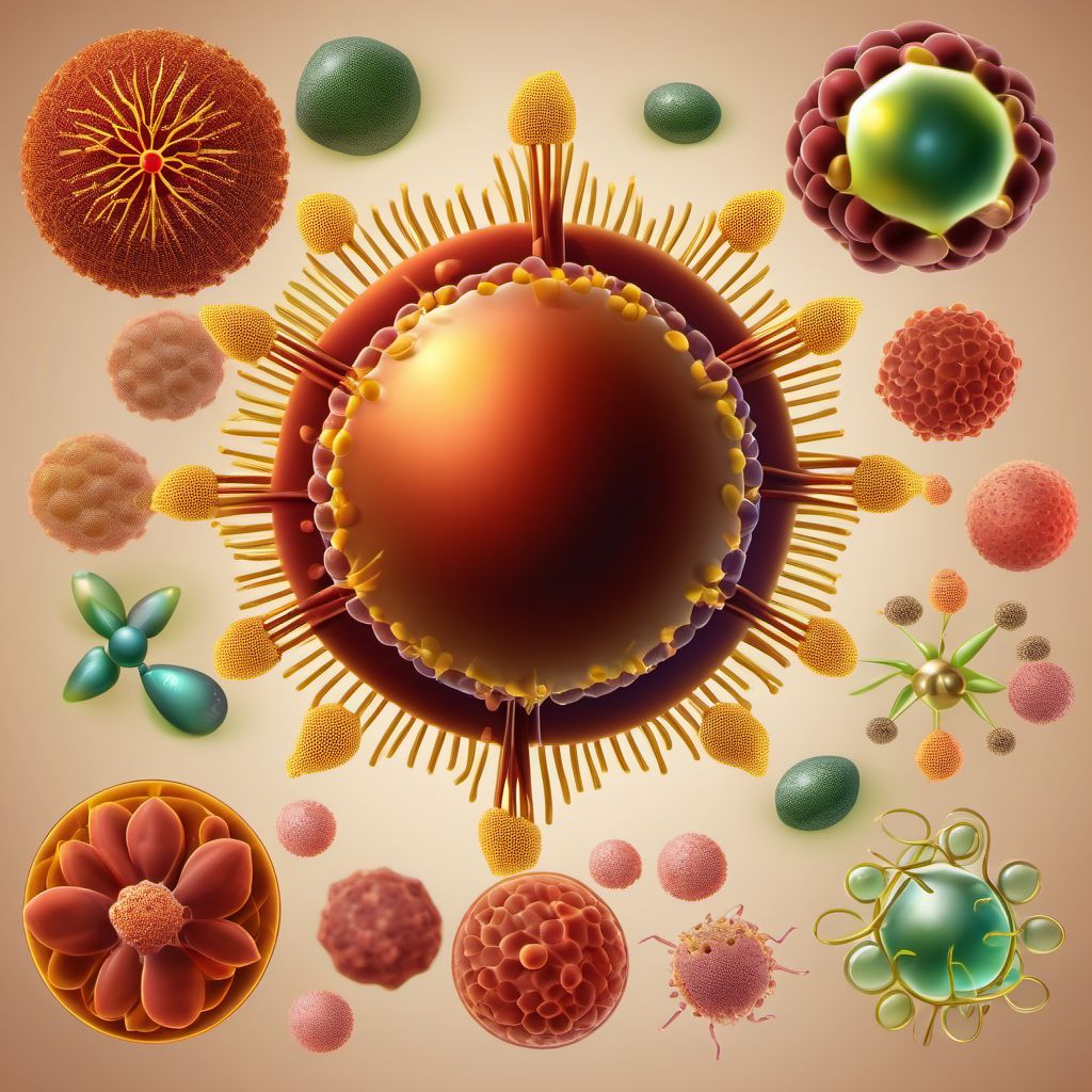 Unspecified viral hepatitis digital illustration