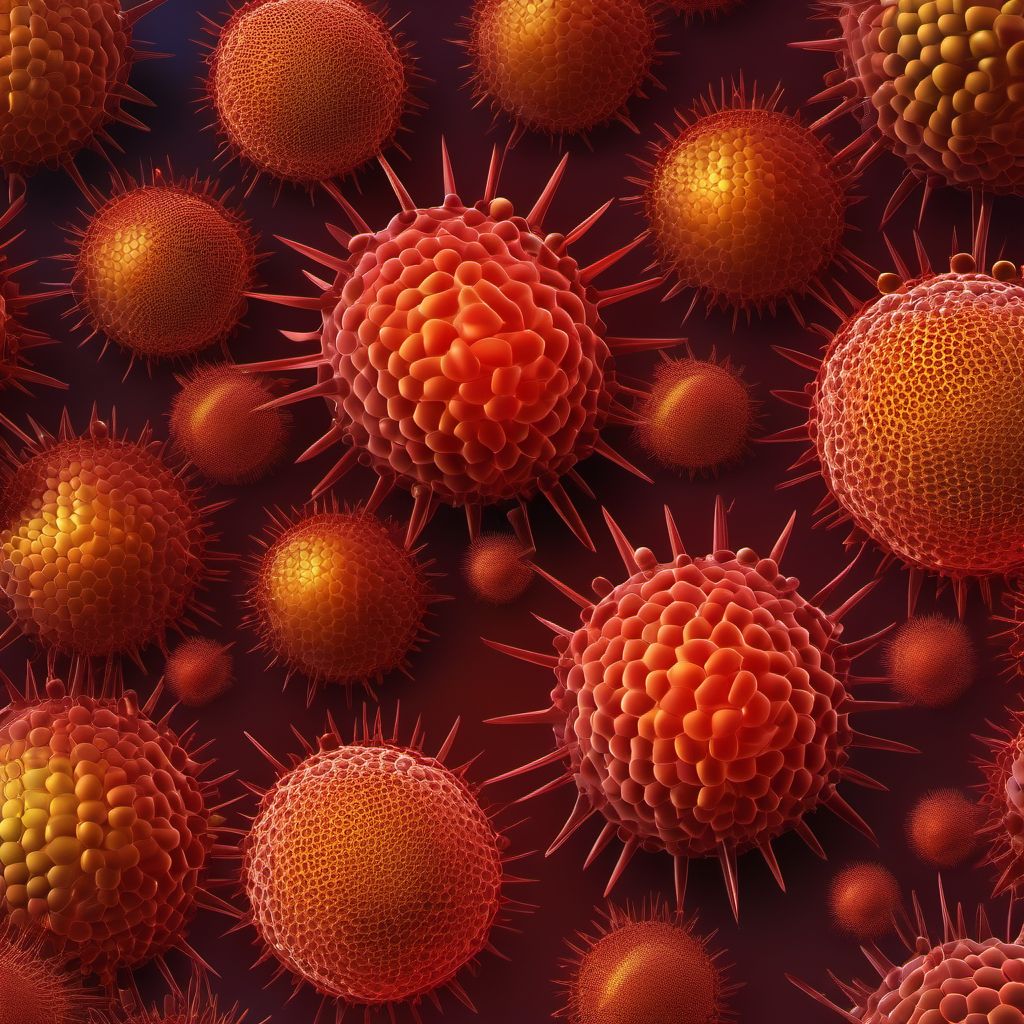 Unspecified viral hepatitis B digital illustration