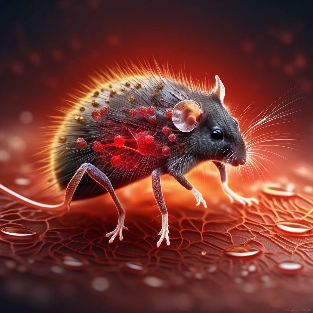 Hantavirus (cardio)-pulmonary syndrome [HPS] [HCPS] digital illustration