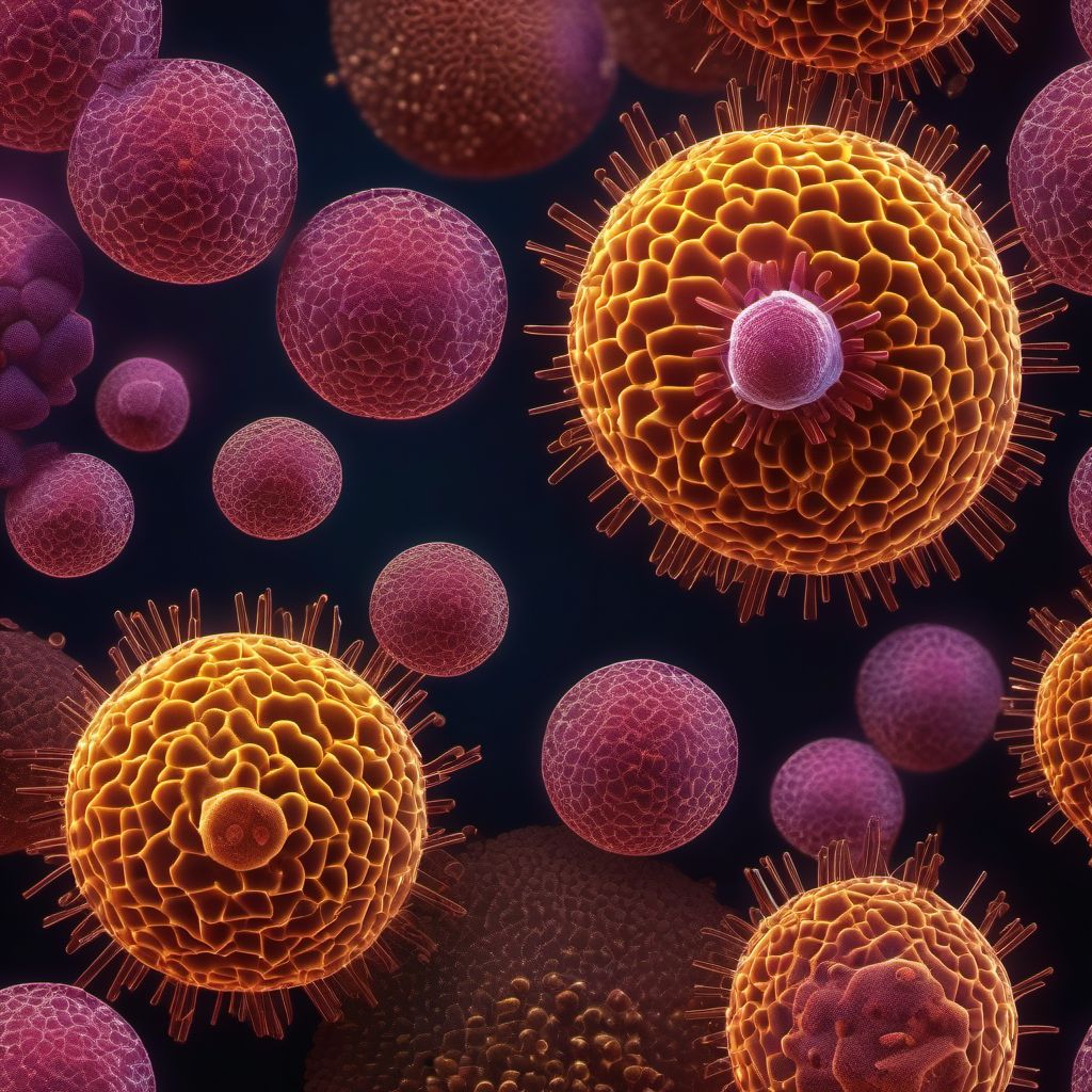Cryptococcosis digital illustration