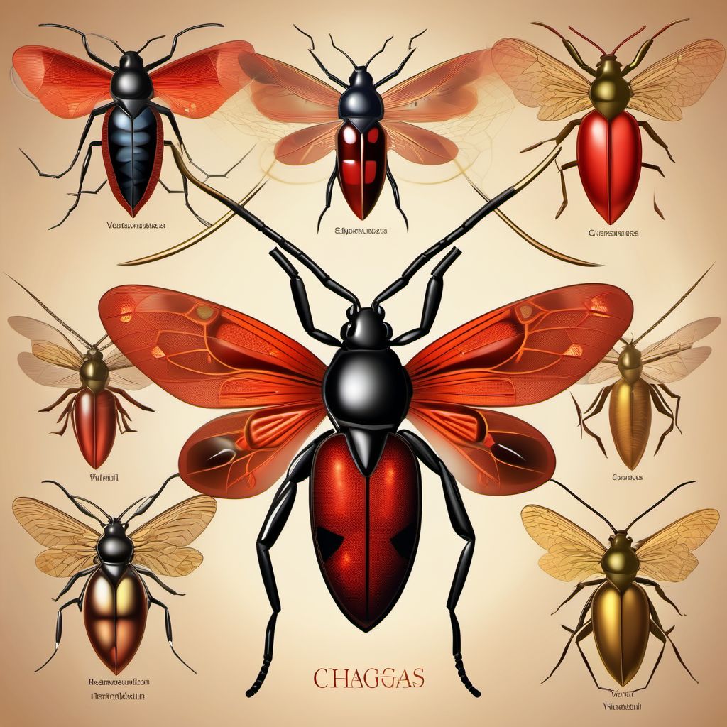 Chagas' disease digital illustration