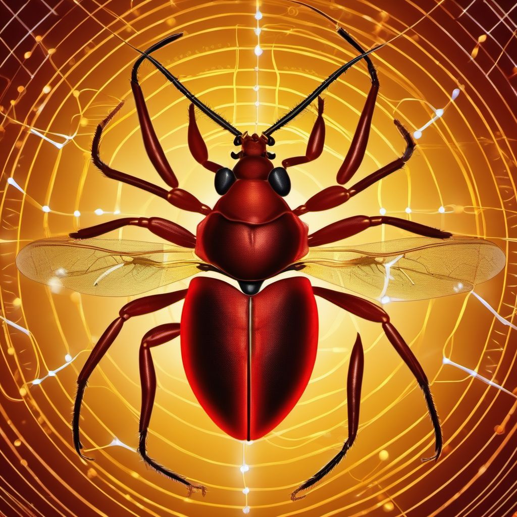 Chagas' disease (chronic) with nervous system involvement digital illustration