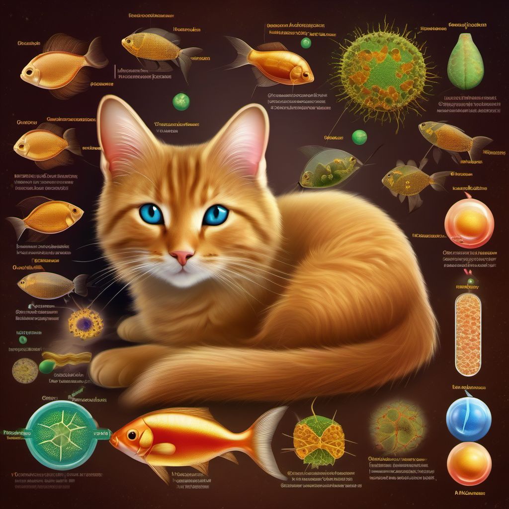 Toxoplasmosis with other organ involvement digital illustration