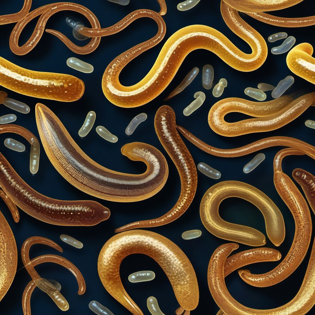 Schistosomiasis [bilharziasis] digital illustration