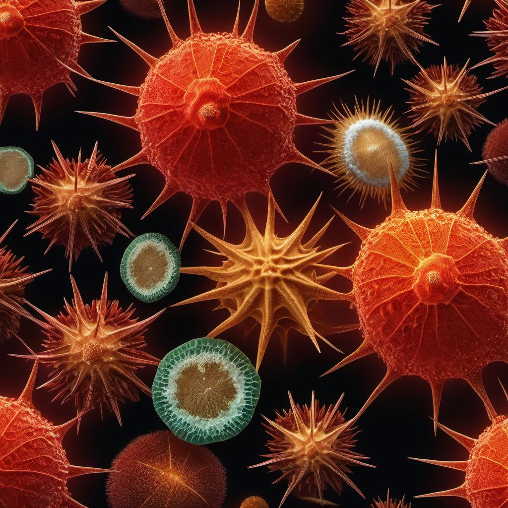 Echinococcus multilocularis infection, unspecified digital illustration