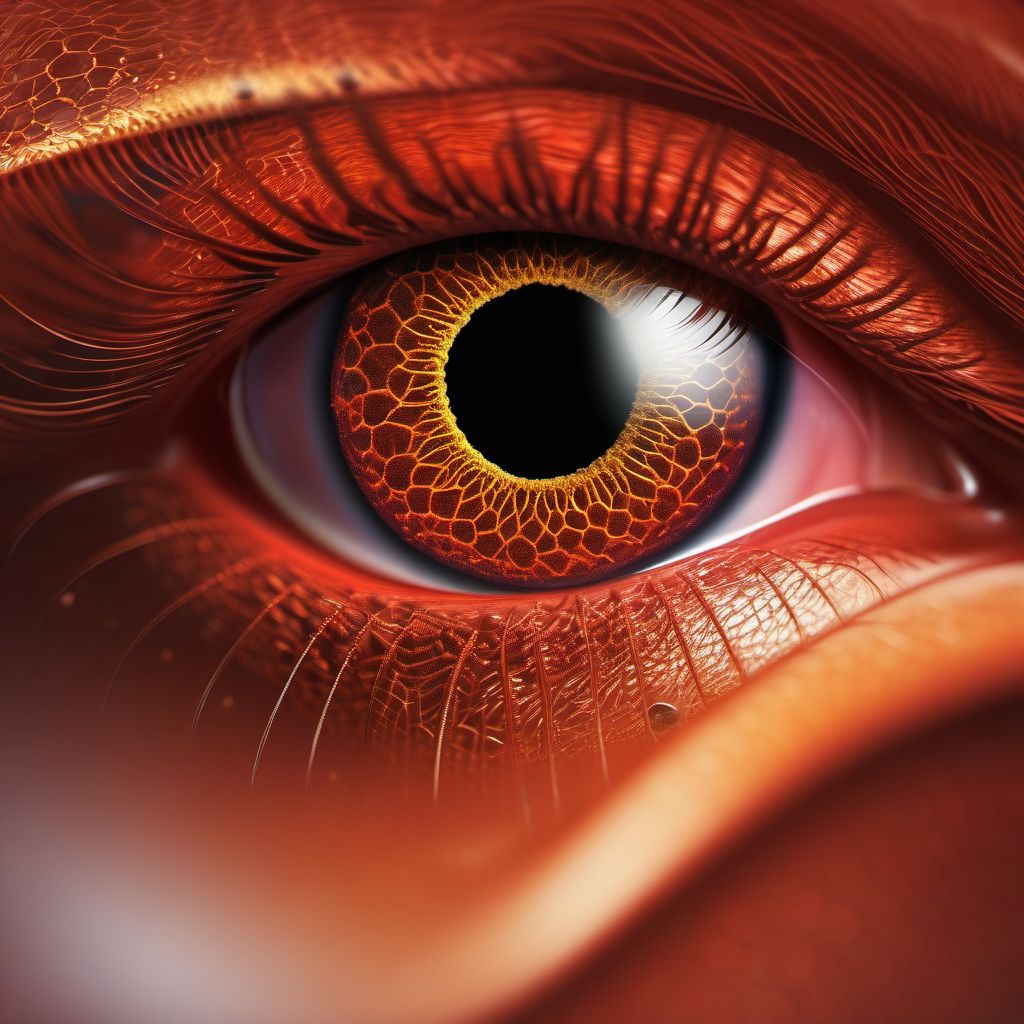Onchocerciasis without eye disease digital illustration