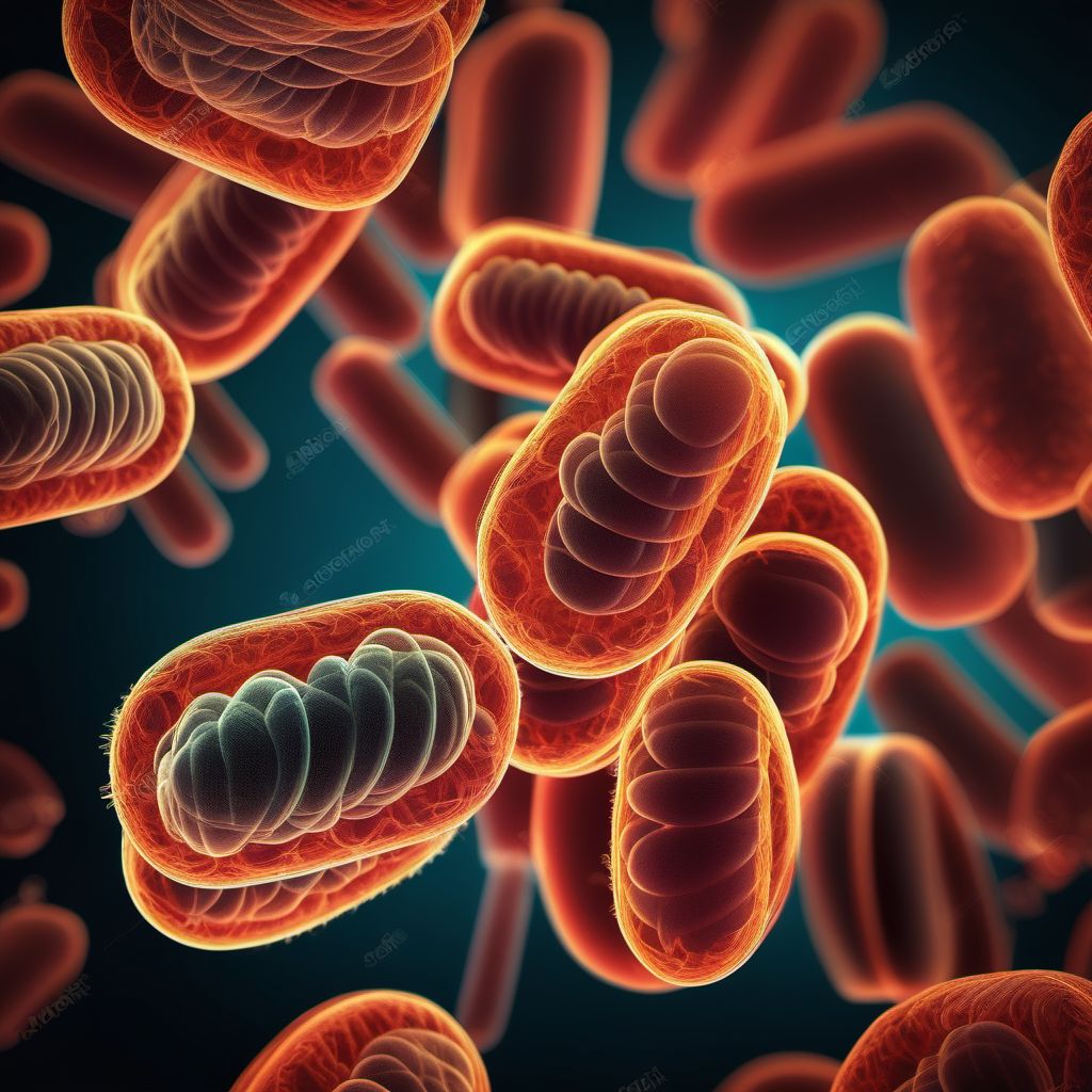 Escherichia coli [E. coli ] as the cause of diseases classified elsewhere digital illustration