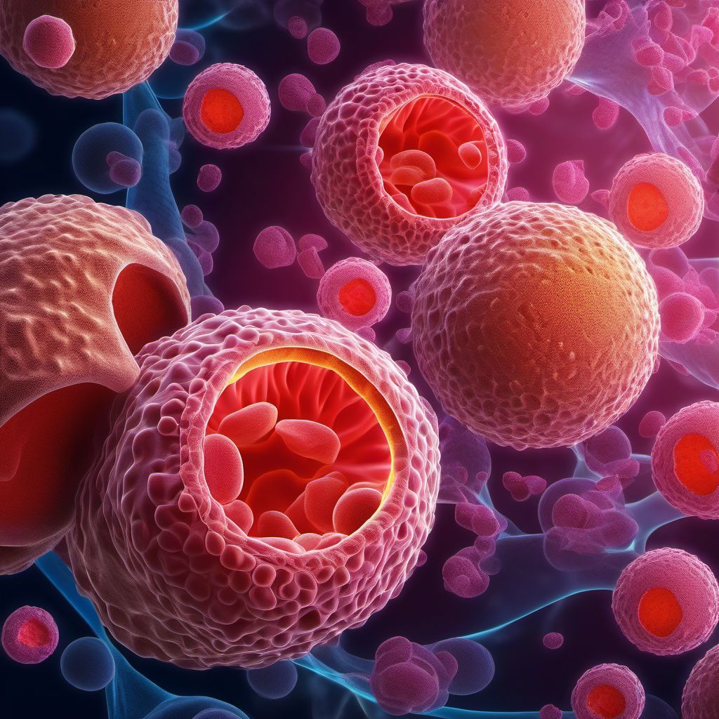 Malignant neoplasm of other and unspecified major salivary glands digital illustration