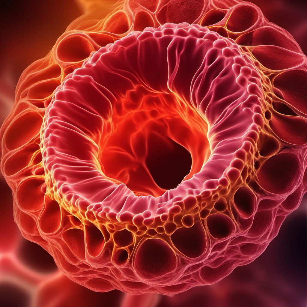 Malignant neoplasm of tonsil digital illustration