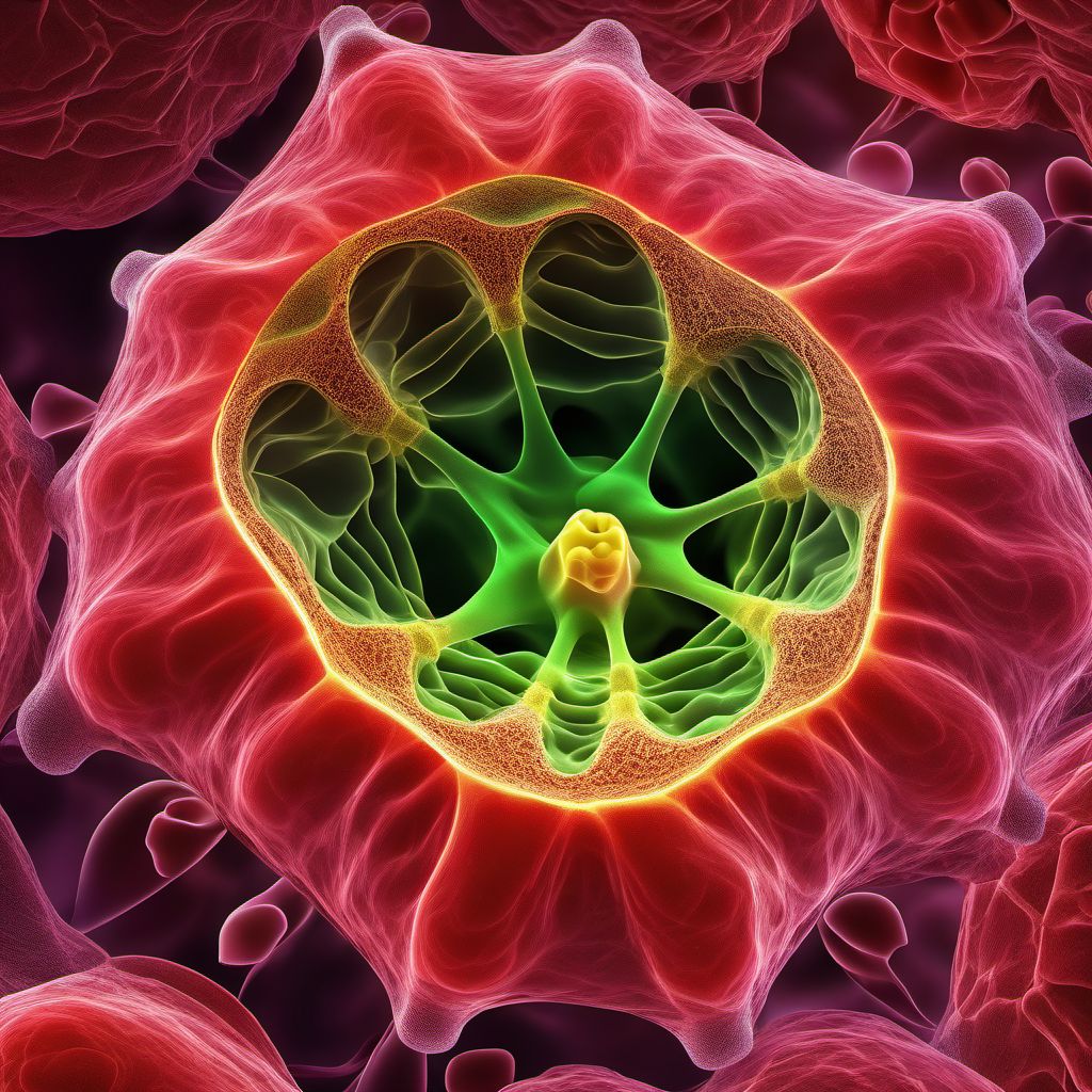 Malignant neoplasm of oropharynx digital illustration