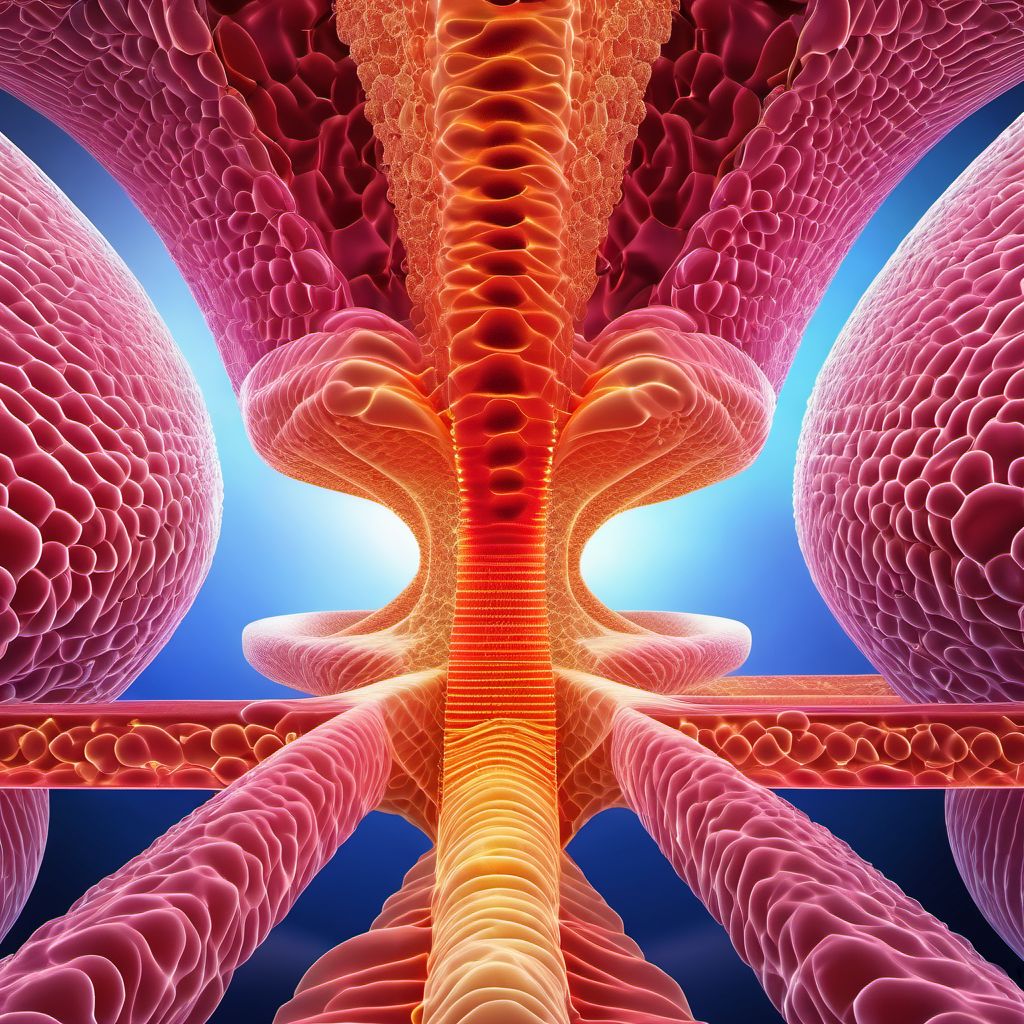 Malignant neoplasm of nasopharynx digital illustration
