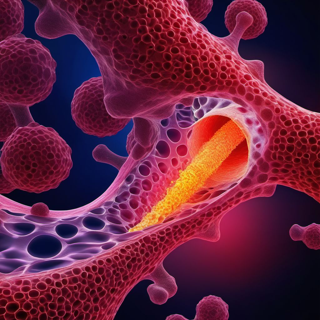 Malignant neoplasm of hypopharynx digital illustration