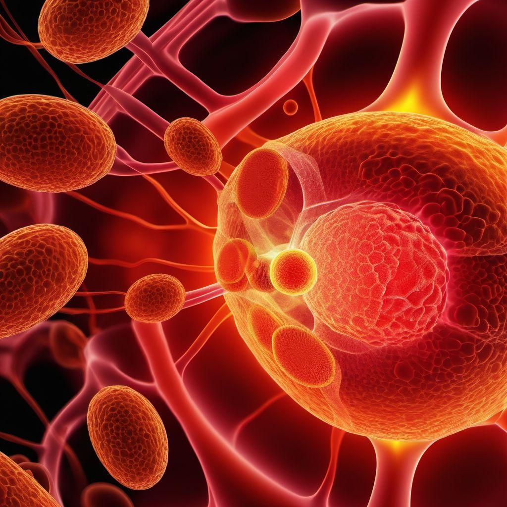Malignant neoplasm of stomach digital illustration