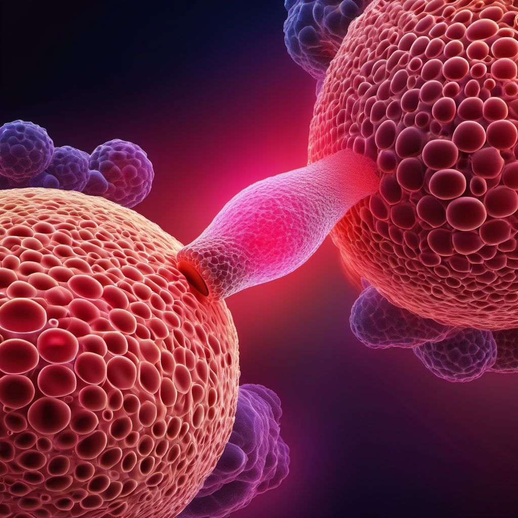 Malignant neoplasm of anus and anal canal digital illustration