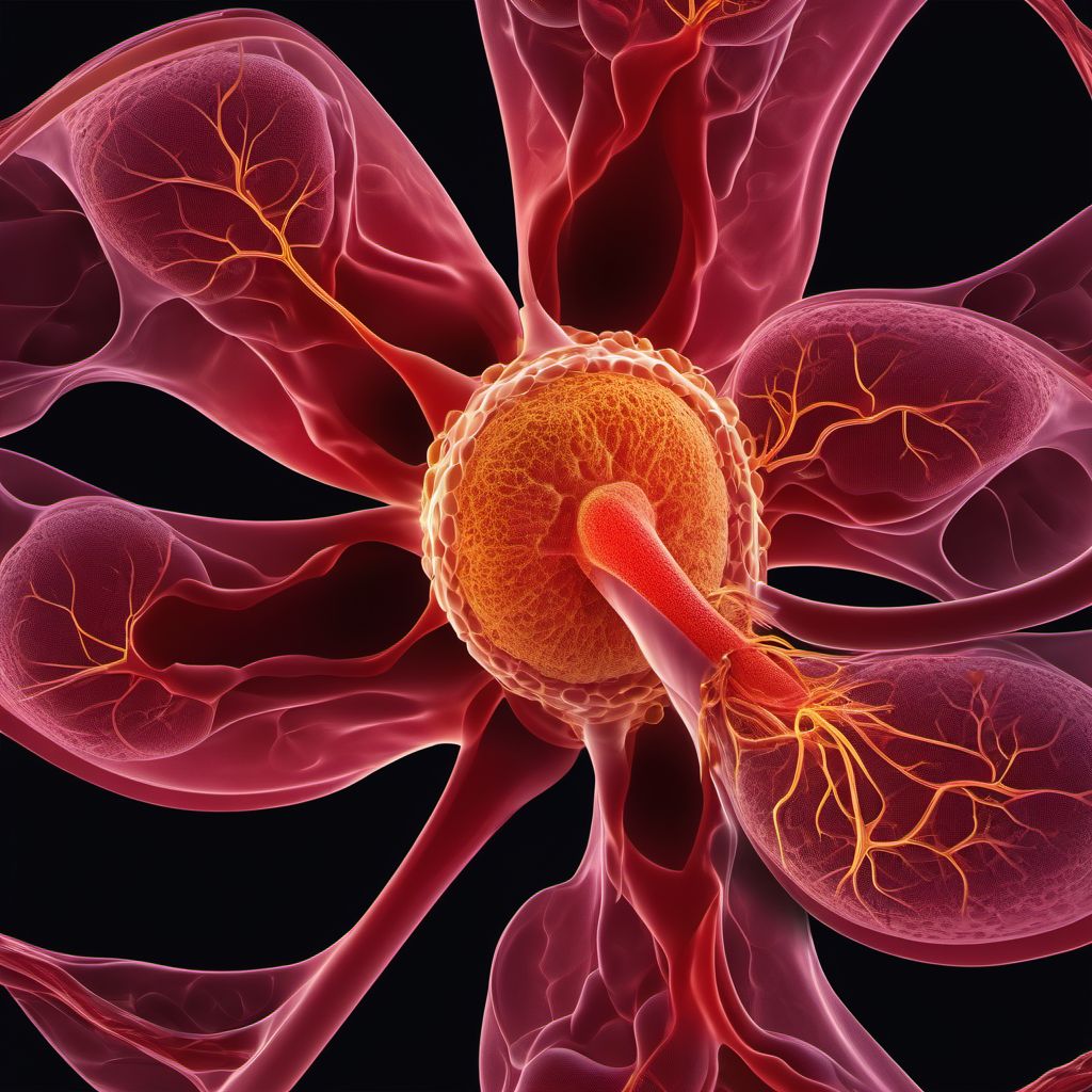 Malignant neoplasm of liver and intrahepatic bile ducts digital illustration