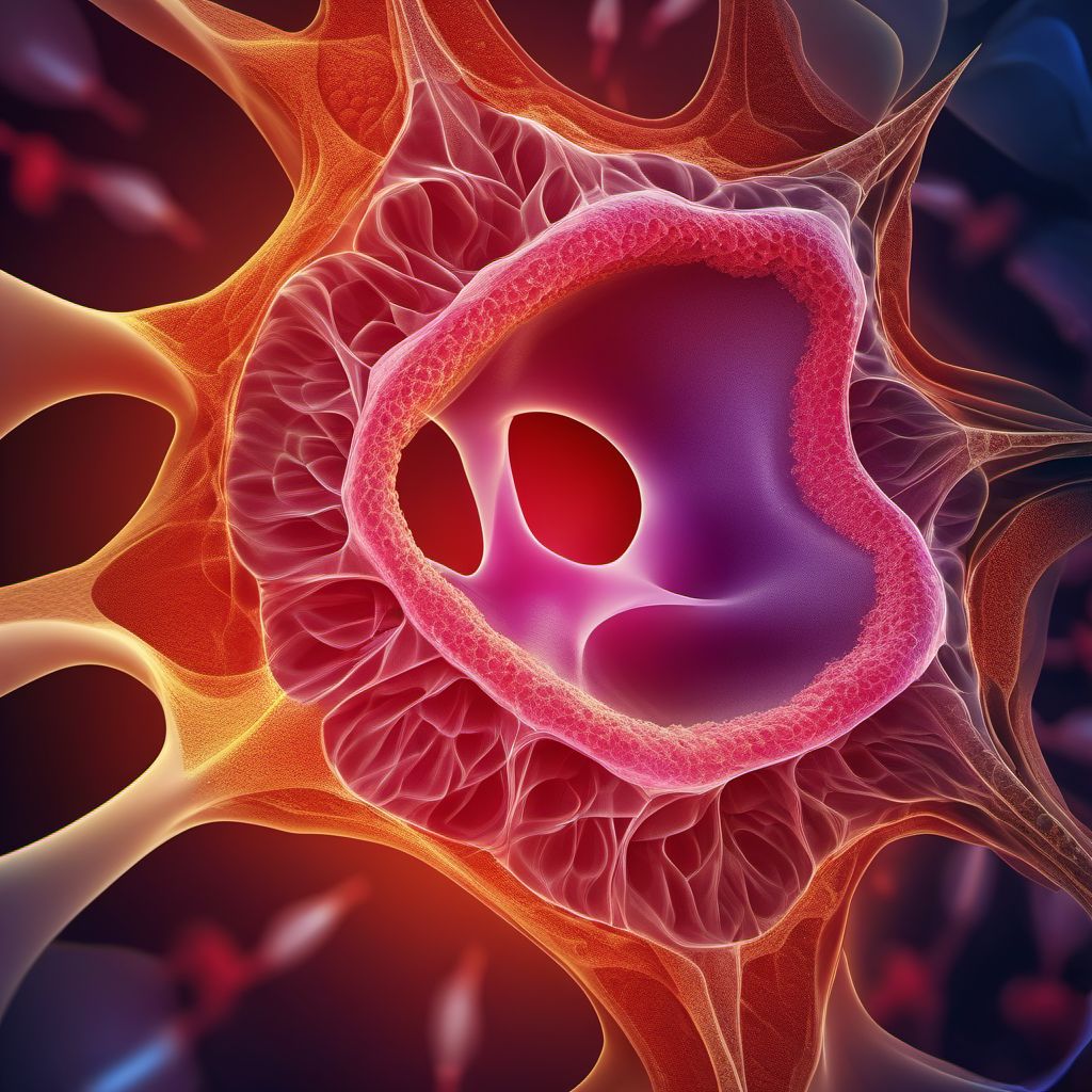 Malignant neoplasm of larynx digital illustration