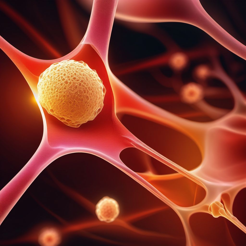 Malignant neoplasm of bone and articular cartilage of limbs digital illustration