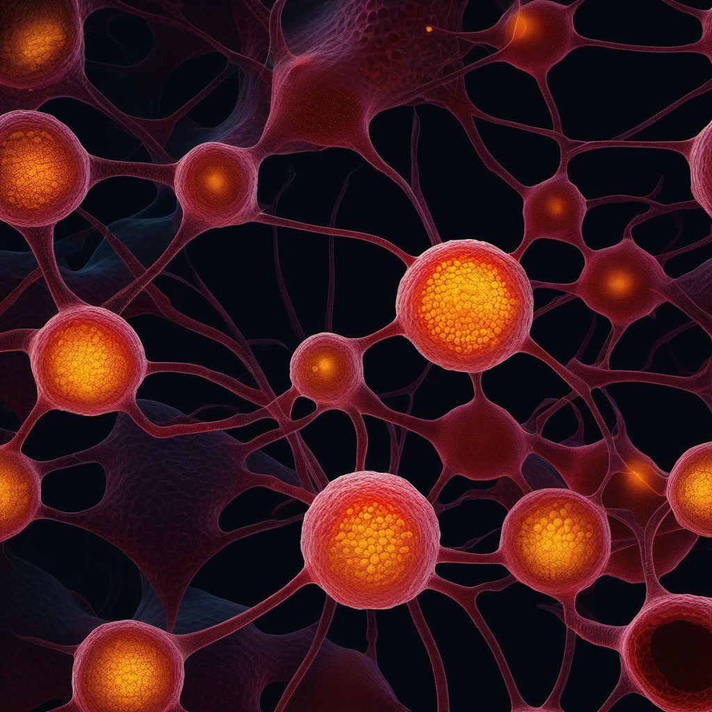 Malignant melanoma of trunk digital illustration