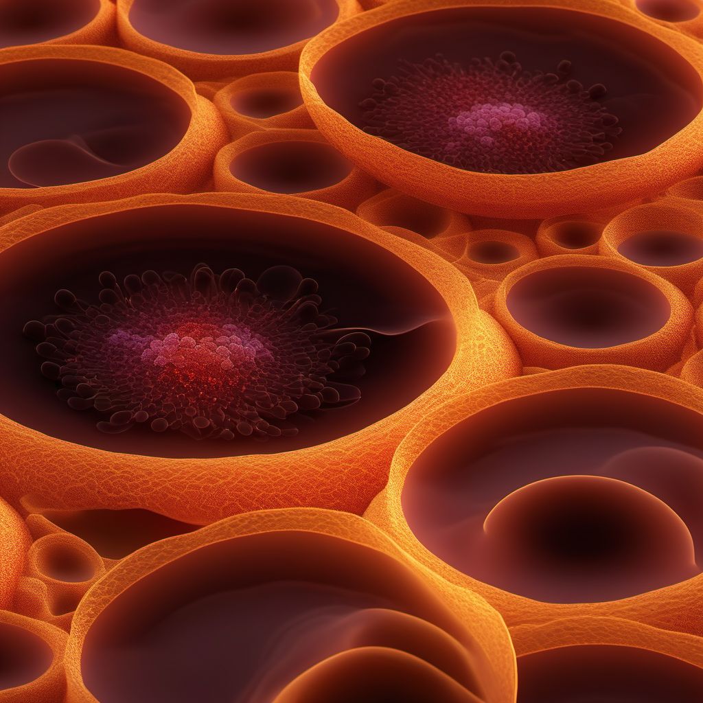 Malignant melanoma of overlapping sites of skin digital illustration