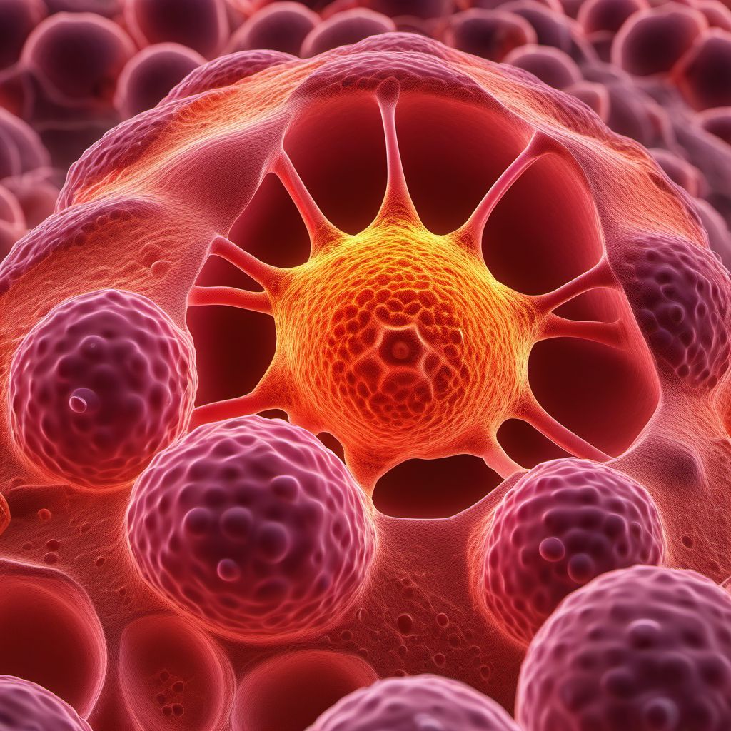 Merkel cell carcinoma of trunk digital illustration