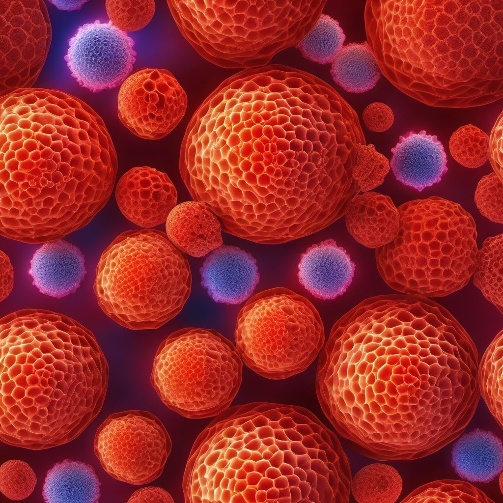 Merkel cell carcinoma, unspecified digital illustration