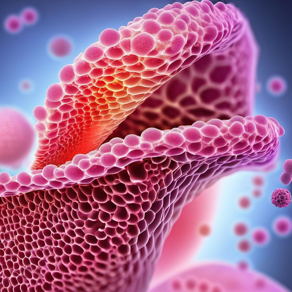 Other and unspecified malignant neoplasm of skin of lip digital illustration