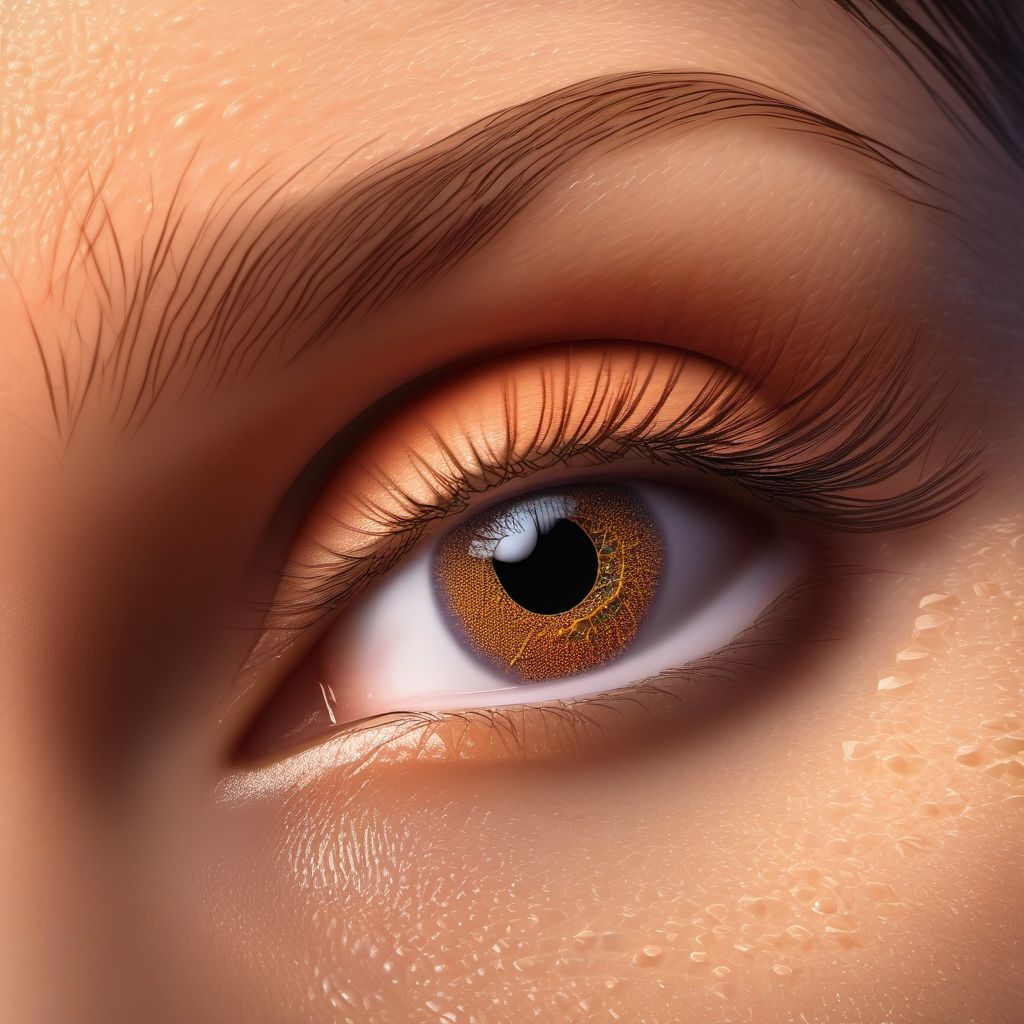Other specified malignant neoplasm of skin of eyelid, including canthus digital illustration