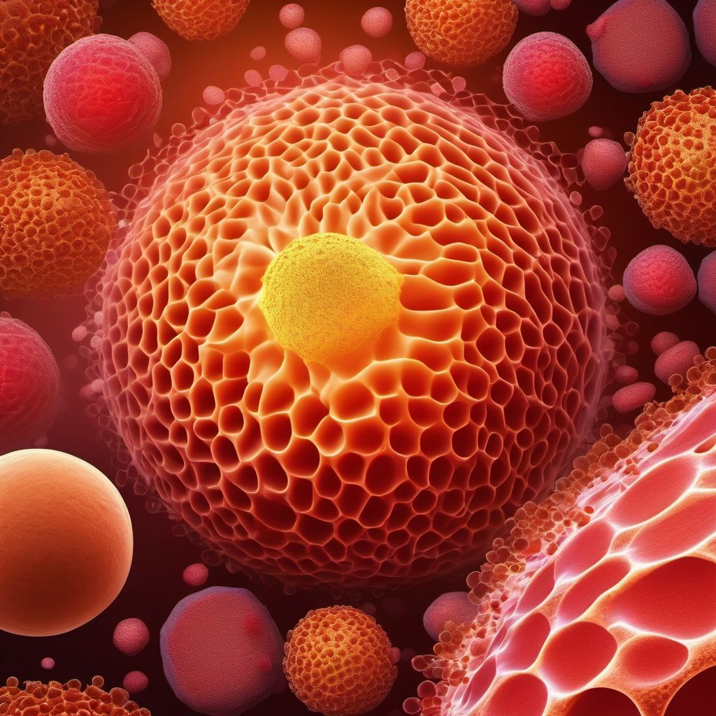 Unspecified malignant neoplasm of skin of other and unspecified parts of face digital illustration