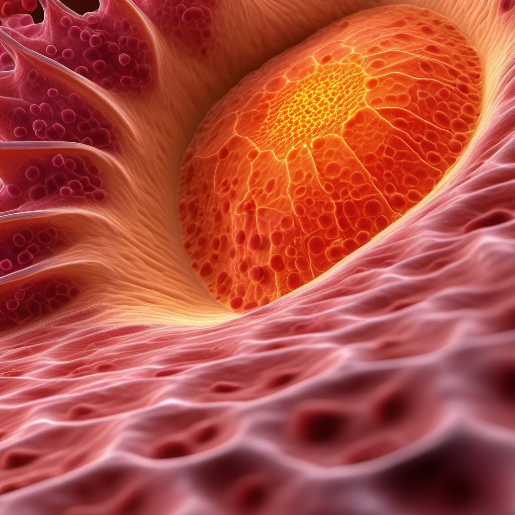 Basal cell carcinoma of skin of trunk digital illustration
