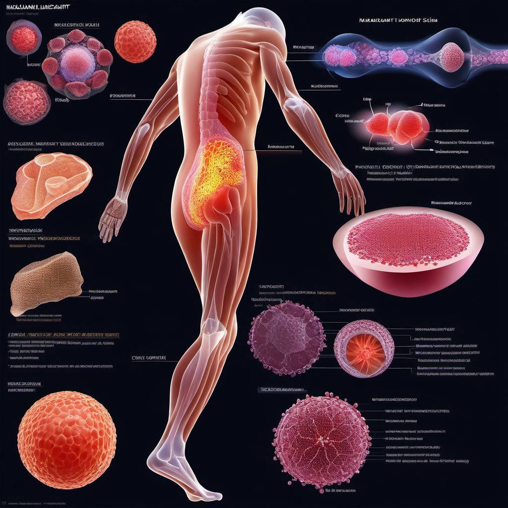 Other specified malignant neoplasm of skin of lower limb, including hip digital illustration
